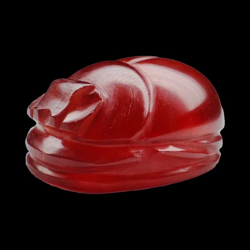 Scarabée en Rhodochrosite de 80,90 carats N'Chwaning (Ref : GEMRHO-0008)
