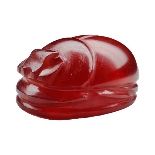 Scarabée en Rhodochrosite de 80,90 carats N'Chwaning (Ref : GEMRHO-0008)