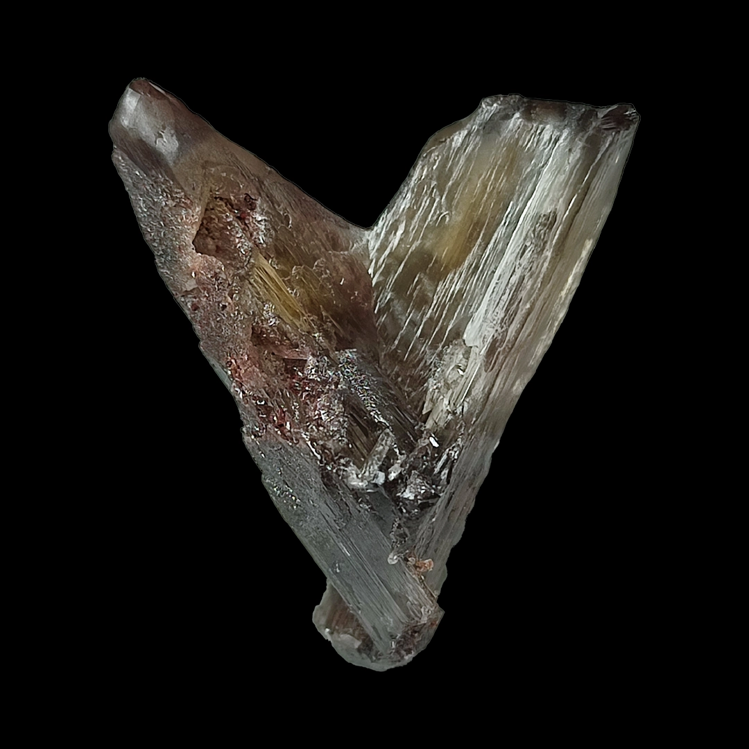 Cérusite macle et gemme, M'Fouati, Congo (Ref : MINSET-0001)