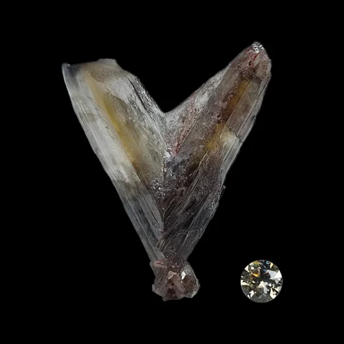 Cérusite macle et gemme, M'Fouati, Congo (Ref : MINSET-0001)