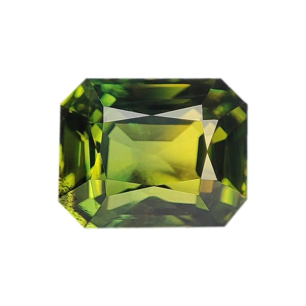 Saphir d'Australie vert jaune de 0,63 carat - (Ref : GEMSAP-0015)