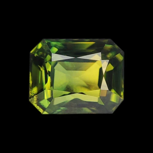 Saphir d'Australie vert jaune de 0,63 carat - (Ref : GEMSAP-0015)