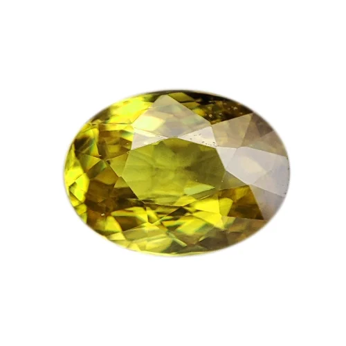 Sphène (Titanite) jaune orangé de Madagascar 0,92 carat - (Ref : GEMSPH-0002)