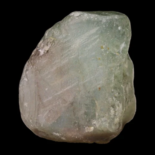 Saphir d’Auvergne brut de 0,81 carat, légèrement chatoyant d'origine géographique Puy-de-Dôme (région d’Issoire), Auvergne, France