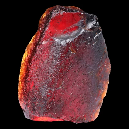 Grenat Pyrope brut, affichant un poids de 12,68 grammes, un échantillon de belle qualité, Umba River, Korogwe Rural District, Tanga Region, Tanzanie