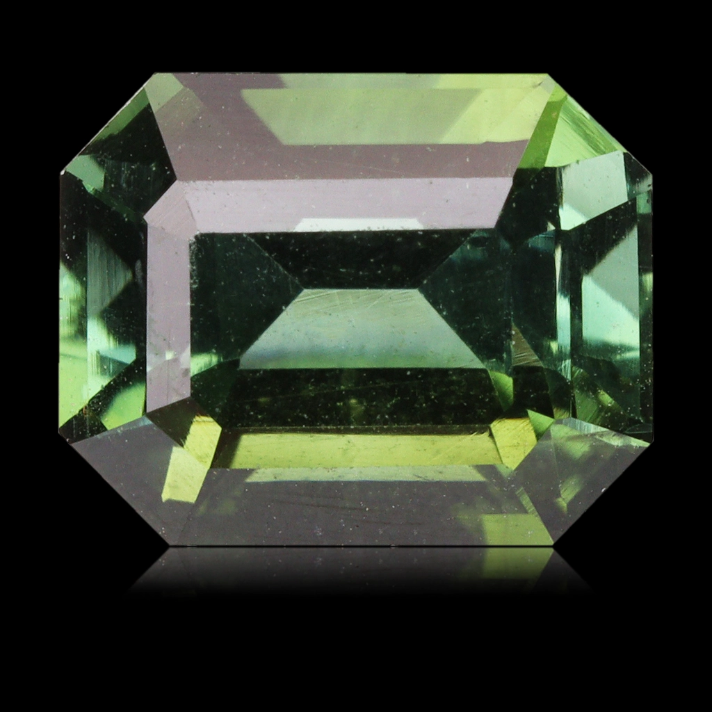 Tourmaline verte bleutée 0,99 carat, Afghanistan (Ref: GEMTOU-0017)