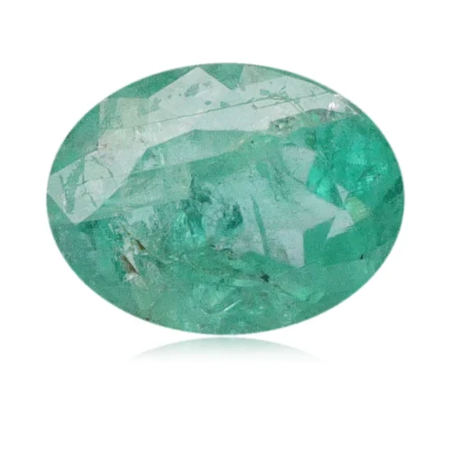 Émeraude ovale 0,41 carat, Zambie