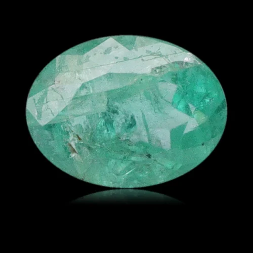 Émeraude ovale 0,41 carat, Zambie