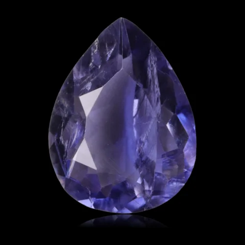 Iolite (Cordiérite), taillée en poire de 1,20 carat